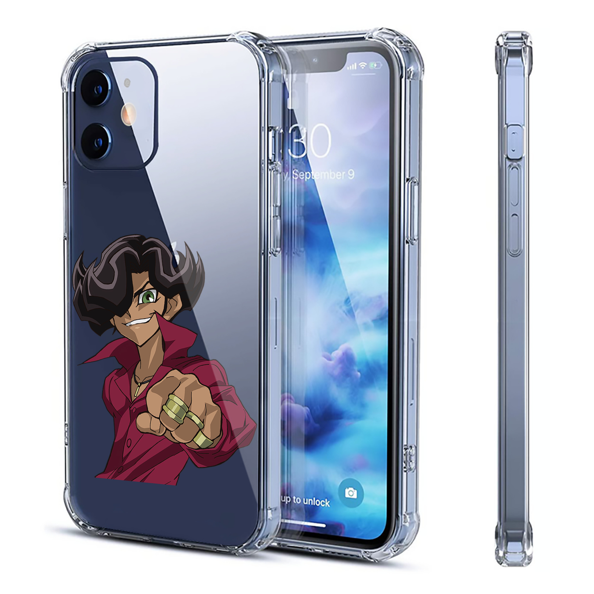 （画像用） 遊☆戯☆王 Yu-Gi-Oh! 【iPhone 12シリーズ対応】透明スマホケース（クリアソフトケース）